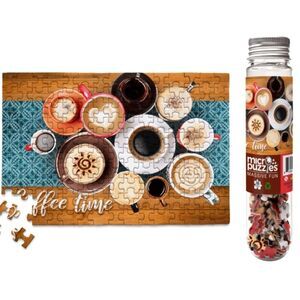 Coffee Time Jigsaw Puzzle - Brown, White, Black